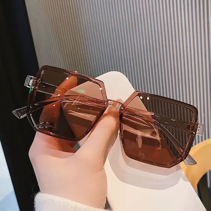 Lunettes de soleil Vintage à grande monture pour femmes et hommes