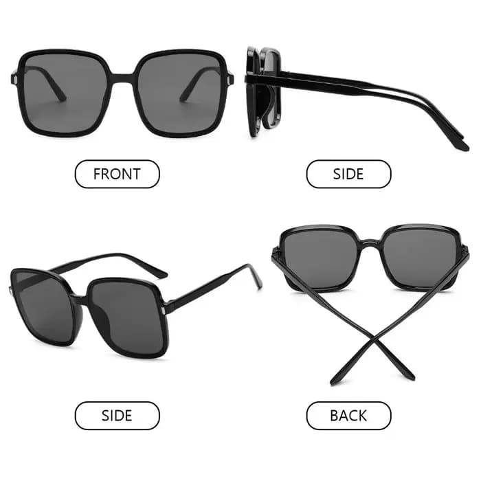 Respzed-Lunettes de soleil à grande monture pour femmes