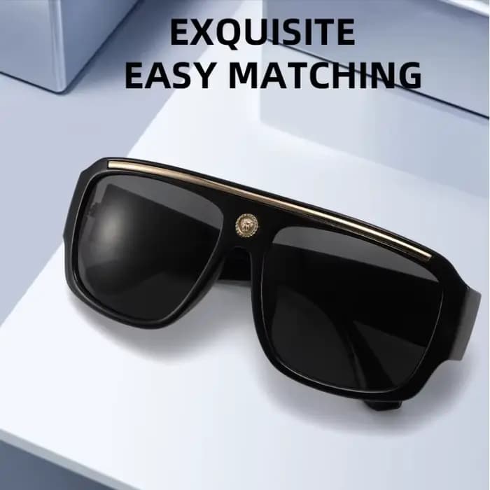 Marque de mode lunettes de soleil de créateur de luxe hommes femmes 2025 surdimensionné Vintage Punk nuances