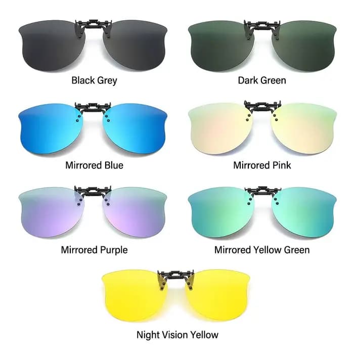 Lunettes de soleil à clipser en forme d'œil de chat