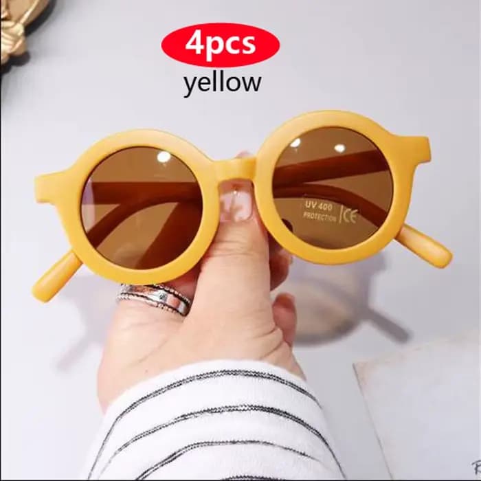 Lunettes de soleil rondes mignonnes pour enfants