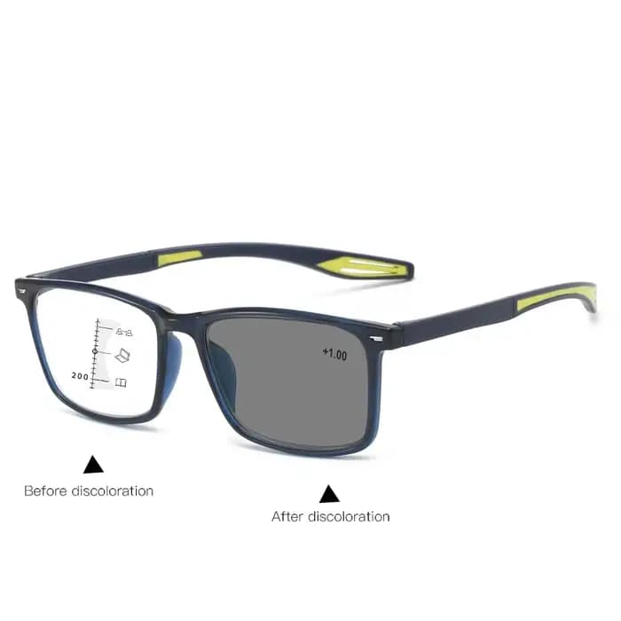 Lunettes de lecture progressives de sport Anti lumière bleue multifocale photochromique femmes rétro presbytie