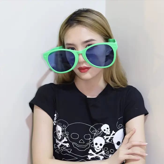 AngiBig-Lunettes de Soleil Respirantes, Grandes, Énormes, Nouveauté, Drôle, Bar, Noël, Carnaval, Ombre, ix- Barrage