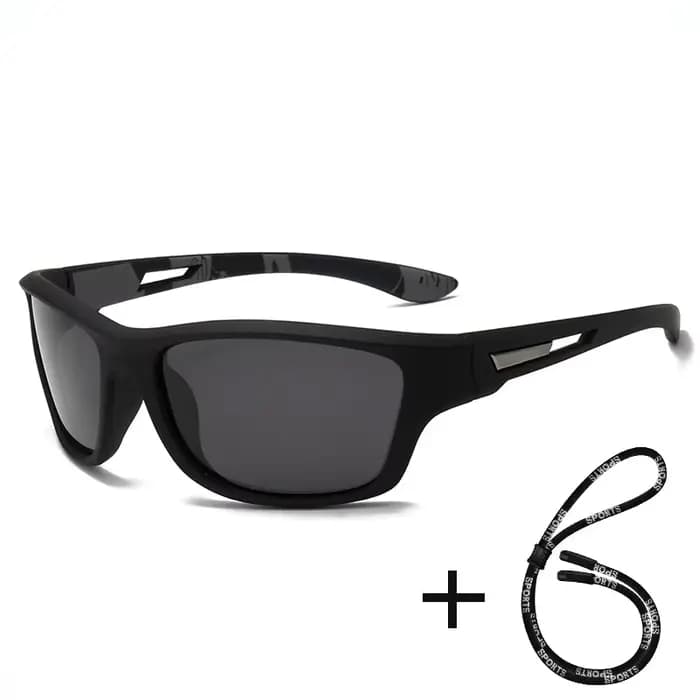 Lunettes de soleil sport tendance avec chaîne pour hommes et femmes