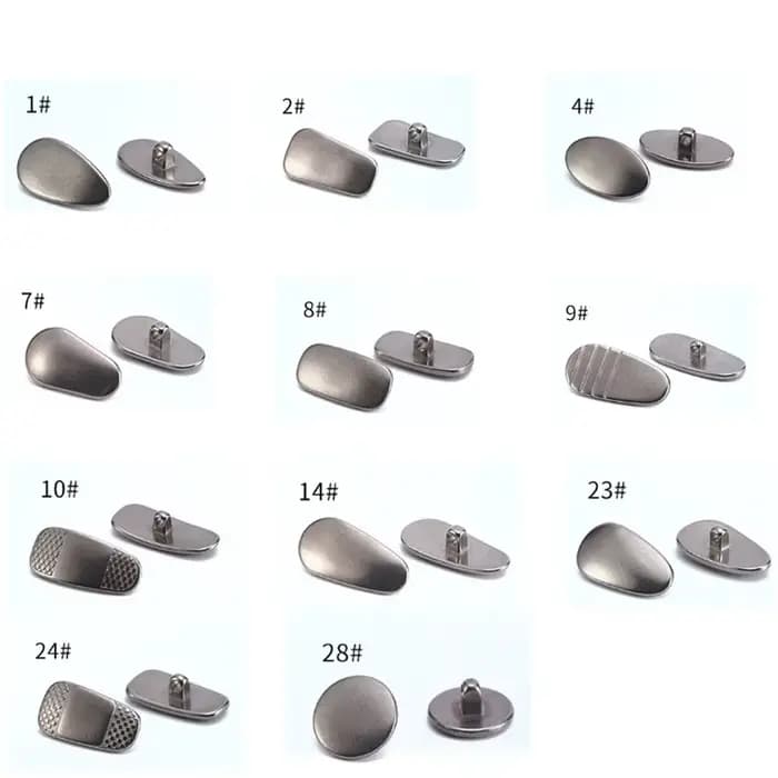 10 paires (20 pièces) plaquettes nasales antidérapantes en titane pour lunettes de soleil