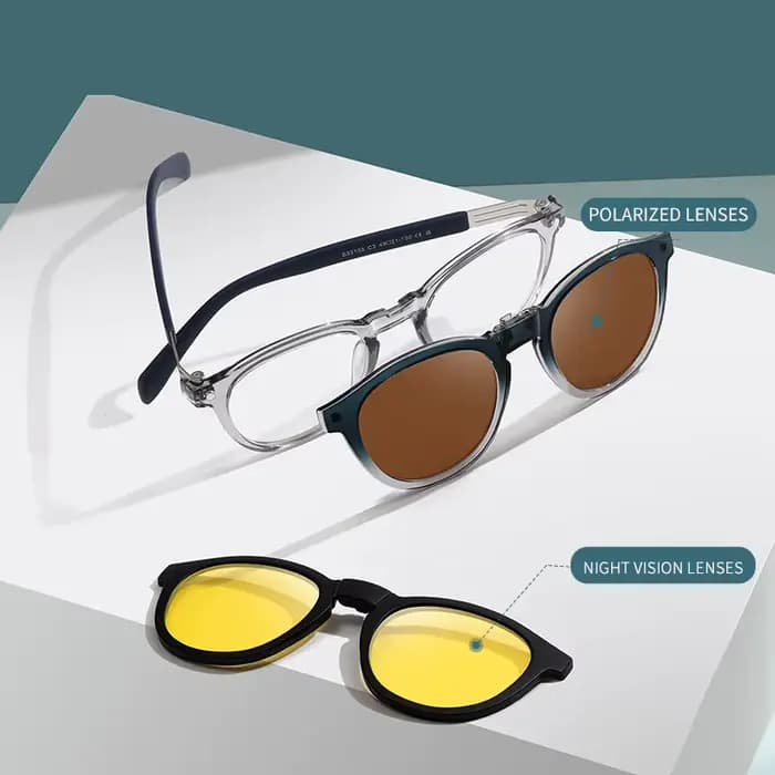 Reven Jate S33103 lunettes de soleil polarisées hommes femmes pince magnétique