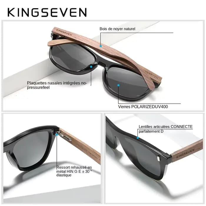 KINGSEVEN Design exclusif Vintage lunettes pour hommes