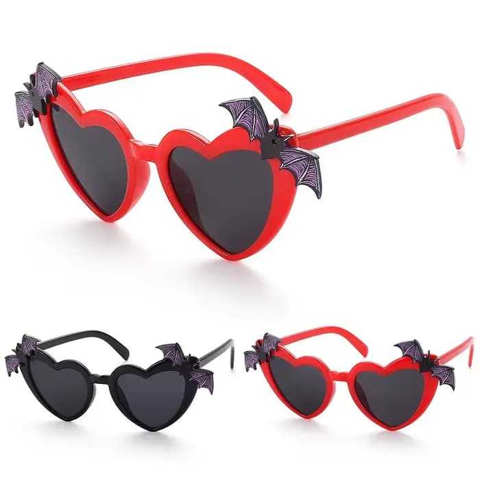 Lunettes de soleil en forme d'ailes de chauve-souris pour femmes