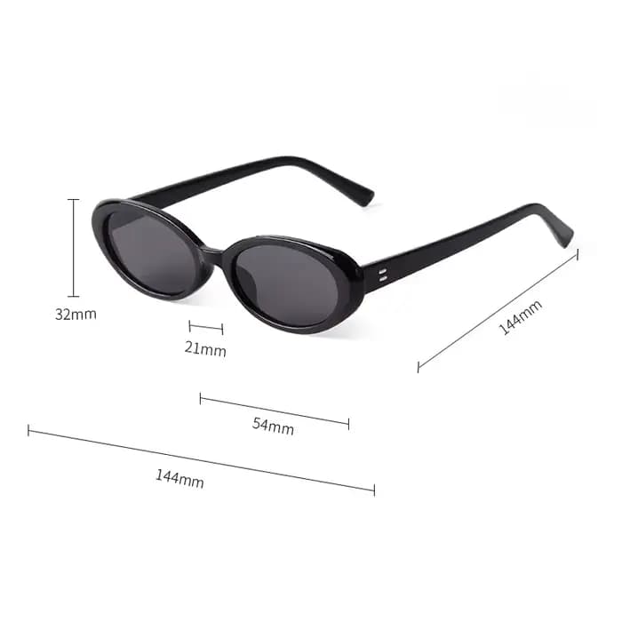 Lunettes de soleil ovales rétro pour femmes et hommes