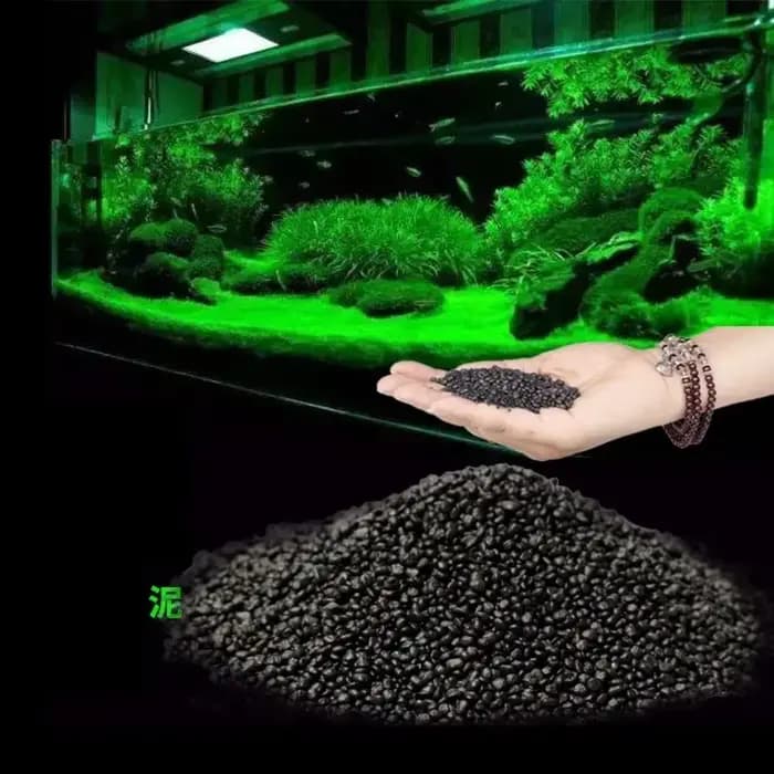 Substrat pour aquarium planté 500g, engrais, argile naturelle, gravier, substrat pour aquarium d'eau douce, sable