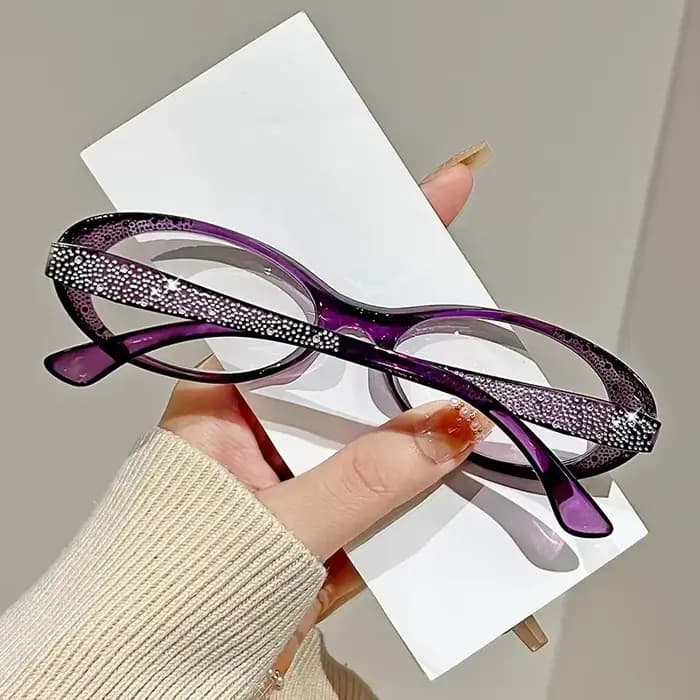 Lunettes de lecture de luxe pour femmes avec diamants