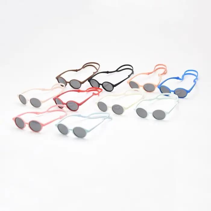 Lunettes de soleil flexibles en gel de pton pour bébé fille