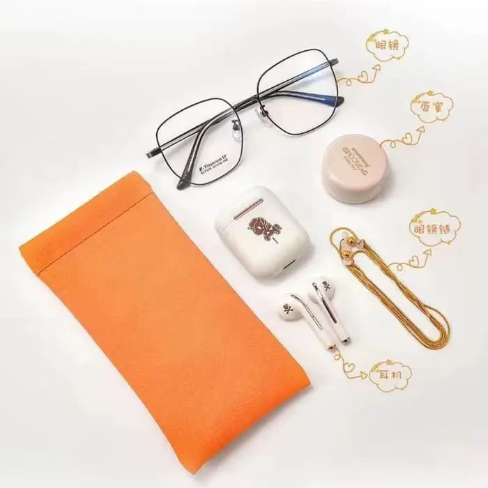 Sacs de rangement pour lunettes de soleil en cuir souple