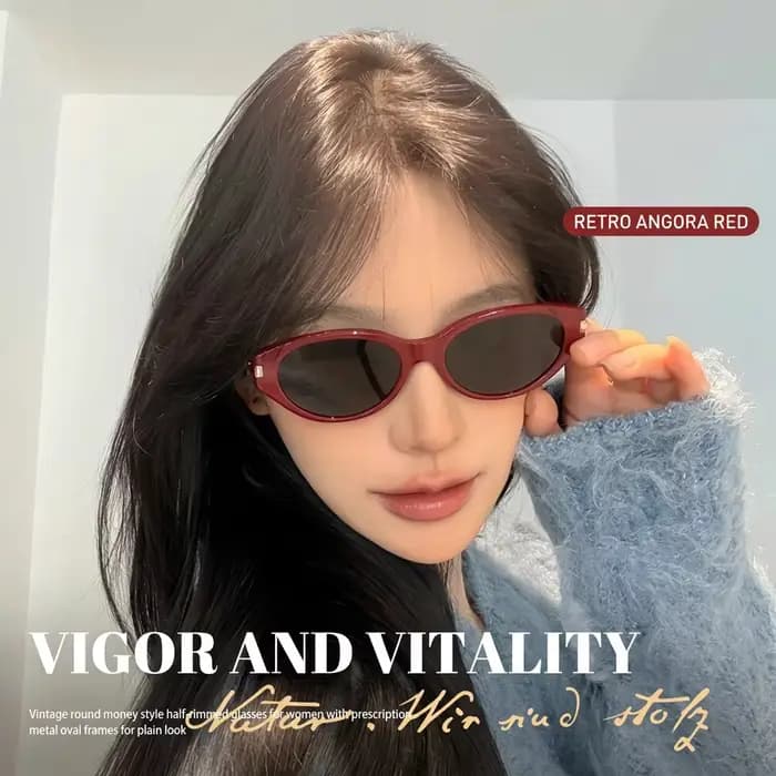KLASSNUM Lunettes de soleil vintage bordeaux pour femme 2026