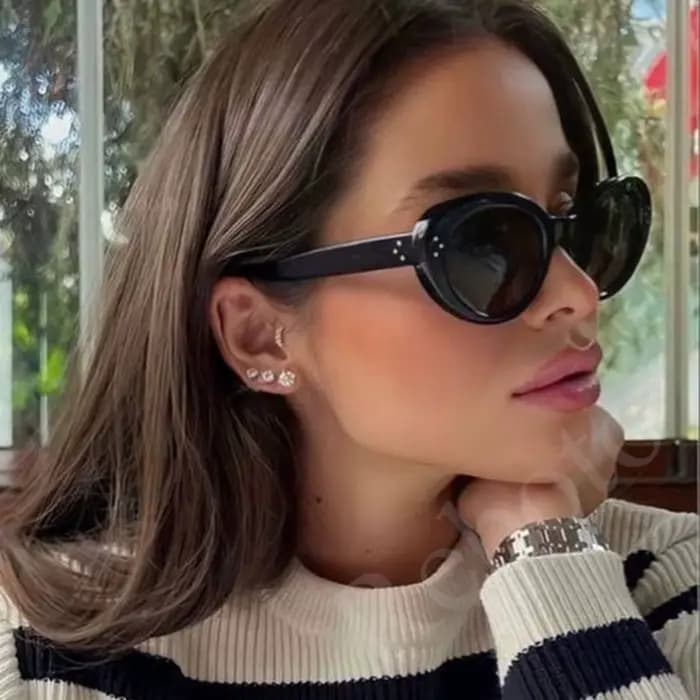 Lunettes de soleil ovales à la mode pour femmes
