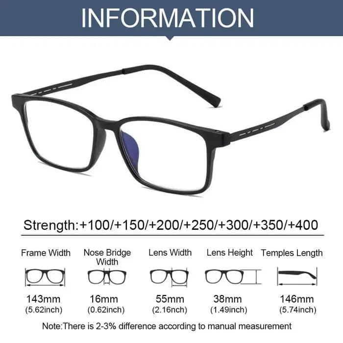 Lunettes de lecture ultralégères en titane pur hommes femmes Anti lumière bleue presbytie