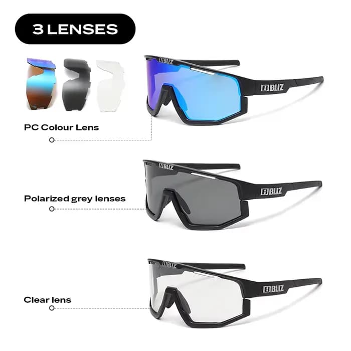 Lunettes de cyclisme photochromiques B BLIZ pour hommes