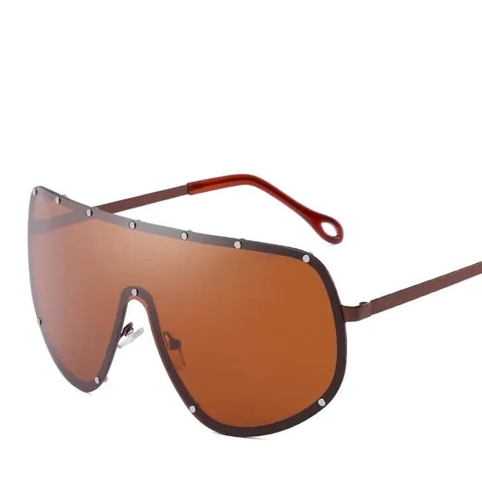 Lunettes de soleil de luxe surdimensionnées tendance pour femmes et hommes