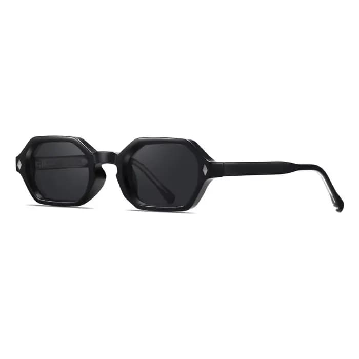 Lunettes de soleil multicolores à petite monture carrée