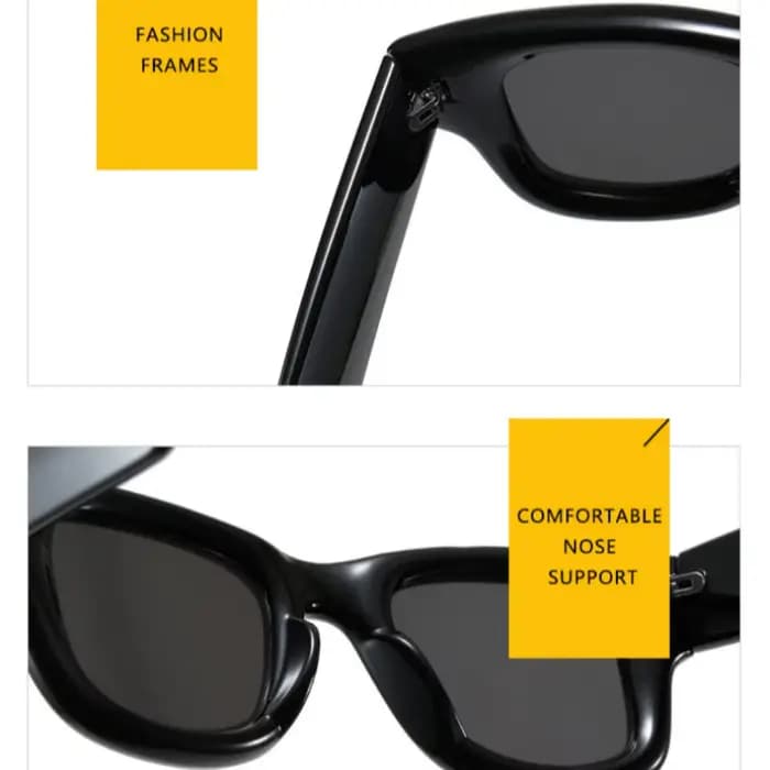 Nouvelle mode décontracté Orange carré lunettes de soleil pour femmes hommes Vintage haute qualité