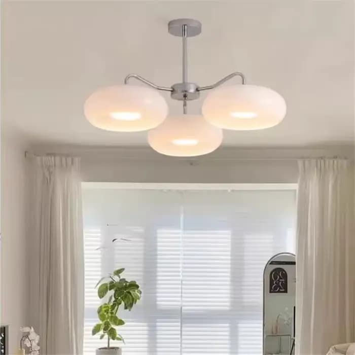 Lustre de plafond en verre orange vintage, lustre de salon facilement Kevin pour chambre à coucher, décor de restaurant, lampe de face de salle à manger française