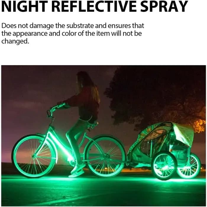 Spray de peinture fluorescente qui brille dans la nuit, longue durée, peinture de nuit fluorescente qui brille au vert
