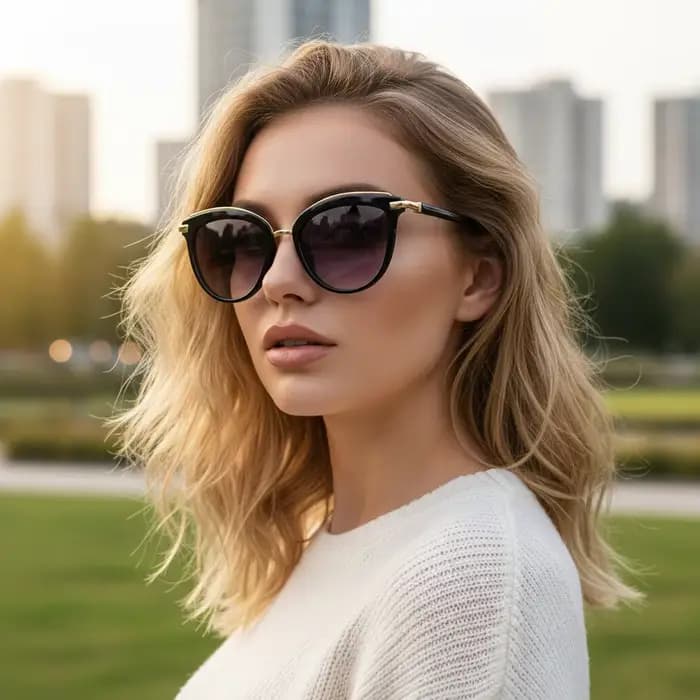 Lunettes de soleil œil-de-chat haut de gamme et tendance