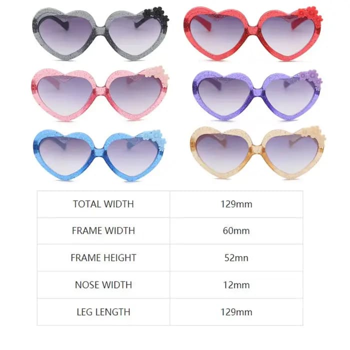 Filles garçons mignon dessin animé fleur lunettes de soleil en plein air Protection solaire enfants belles