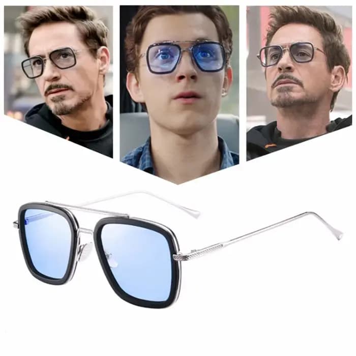 Lunettes de soleil à monture carrée punk pour hommes et femmes