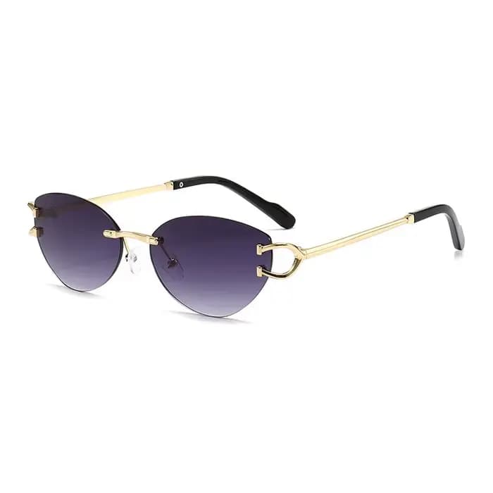 Lunettes de soleil sans monture tendance pour femme 2026 – Marque de luxe