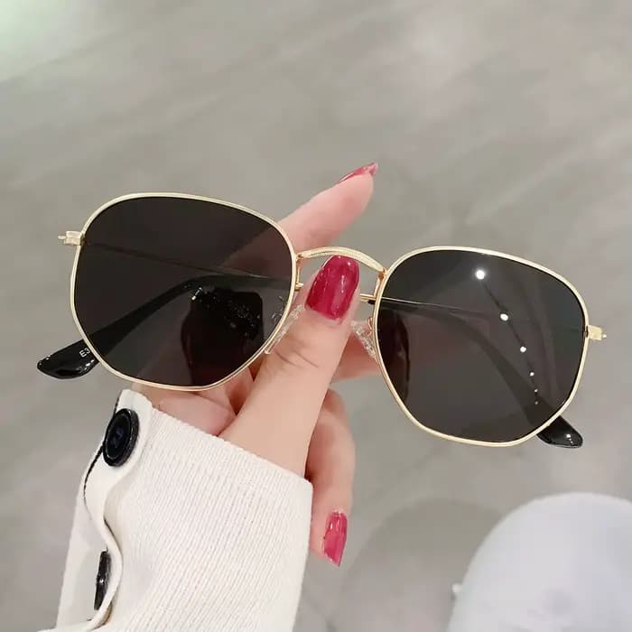 Lunettes de soleil polarisées hexagonales pour hommes et femmes