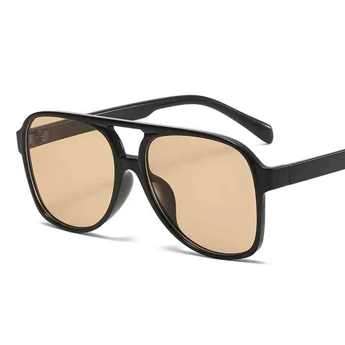 Lunettes de soleil vintage à double pont pour femme