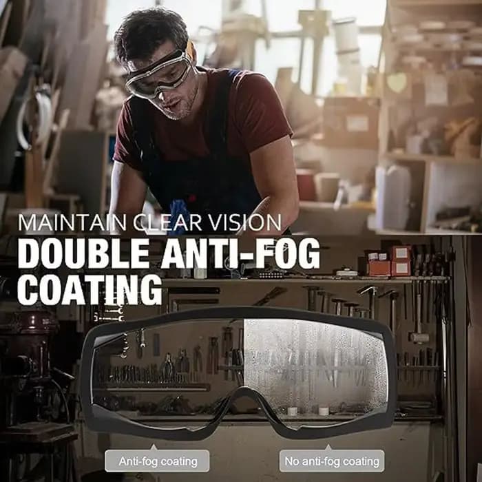 Accessoires lunettes de sécurité de qualité industrielle Anti-buée résistant aux chocs