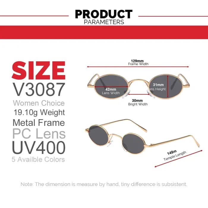 VIVIBEE Lunettes de soleil ovales vintage pour femmes 2026 Tendance Monture en métal doré Rétro Mini