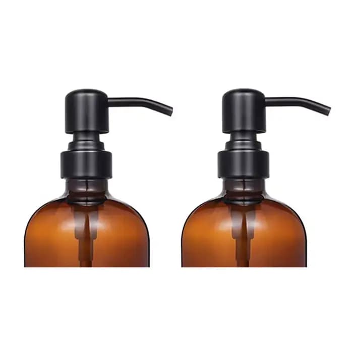 Bouteille en verre manuelle en acier inoxydable pour salle de bain, distributeur de type poussoir, Regina, T Vets, 18 oz