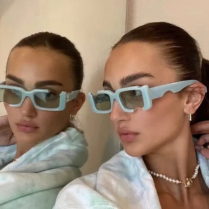 Lunettes de soleil carrées Hip Hop pour femmes et hommes