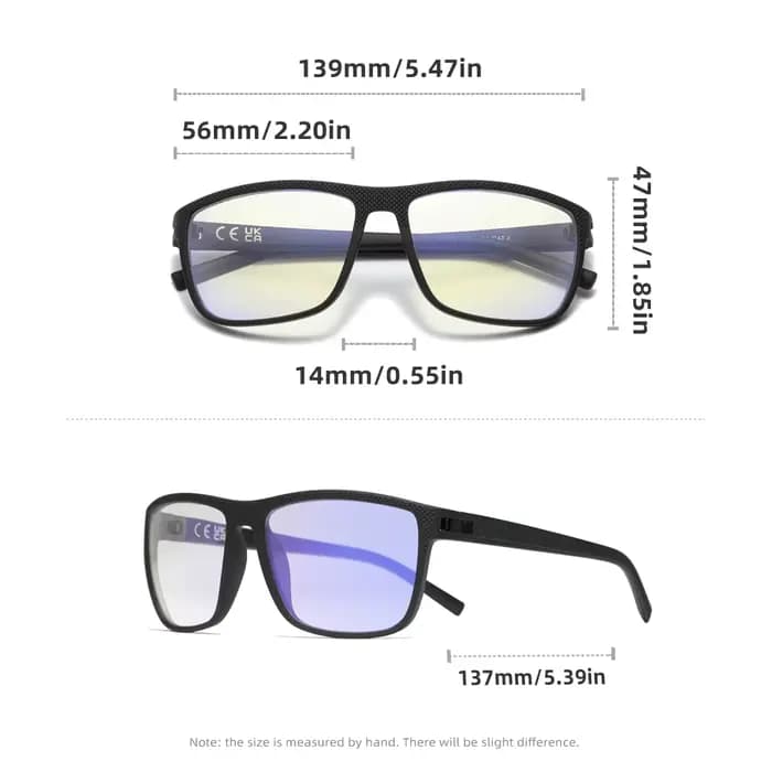 Lunettes anti-rayons bleus pour hommes et femmes