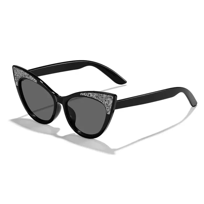 Joli œil de chat enfants lunettes de soleil brillant nœud papillon