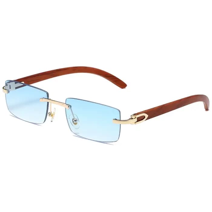 Lunettes de soleil à monture en bois