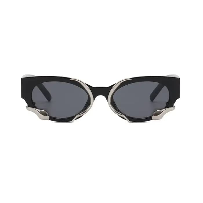 Lunettes de soleil œil de chat vintage pour hommes et femmes, lunettes de soleil de créateur de marque de luxe, lunettes de soleil punk tendance, nuances sexy pour dames, lunettes de salle, UV400