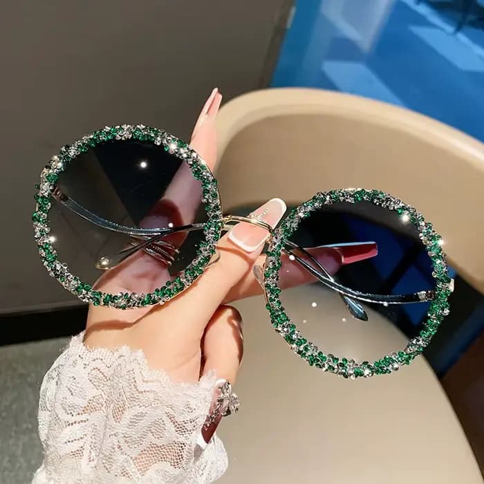 Lunettes de soleil rondes vintage pour femmes