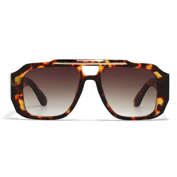Lunettes de soleil décoratives de style aviateur rétro modernes pour hommes