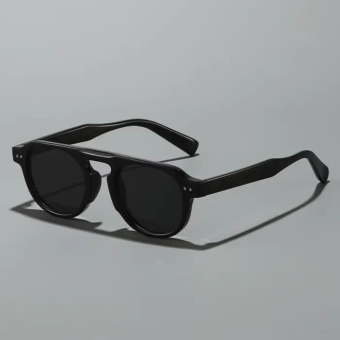 Lunettes de soleil vintage à monture ronde TR90 de haute qualité – Style streetwear minimaliste