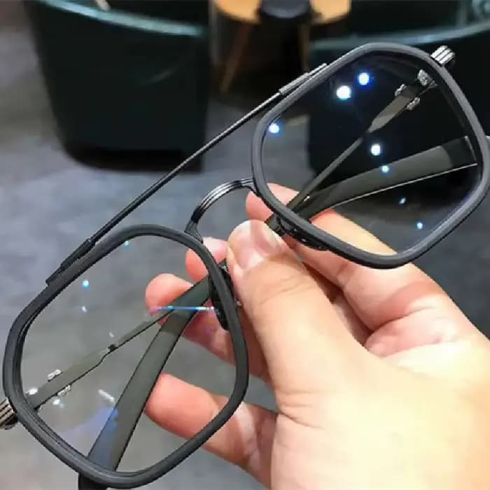 Diopter – lunettes de lecture carrées à Double faisceau, Anti-lumière bleue, pour homme et femme, myopie, finition sur Prescription, 0.5 à 6.0