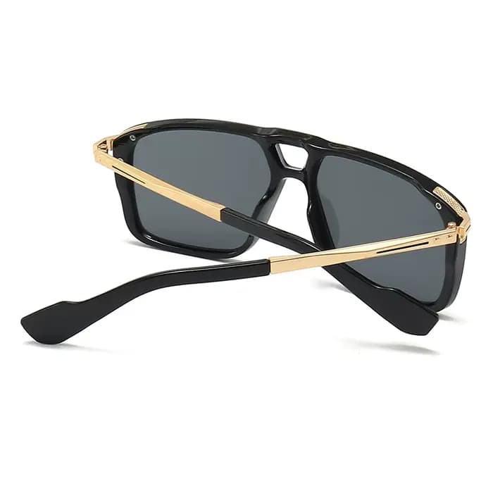 Lunettes de soleil rétro à double sorgho pour hommes