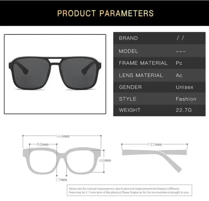 1 paire de lunettes de soleil classiques style steampunk pour hommes et femmes