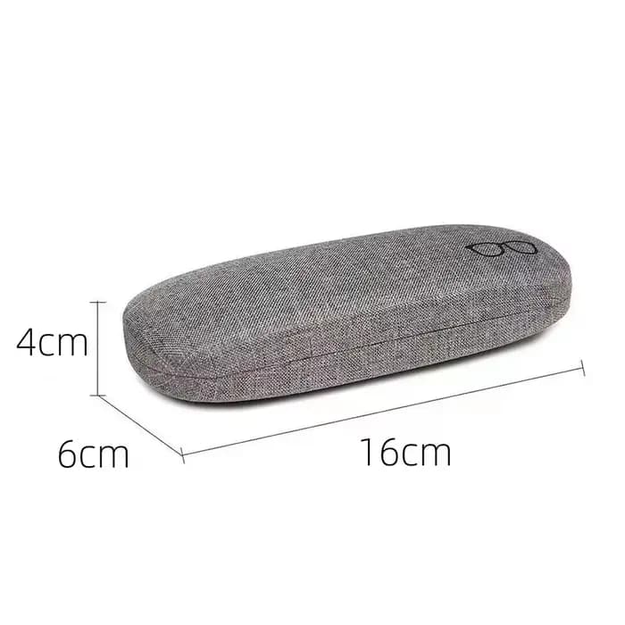 Étui à lunettes de mode coque rigide tissus de lin étuis