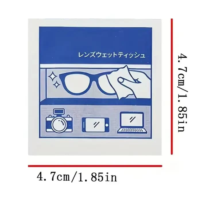 Lingettes nettoyantes jetables pour lunettes