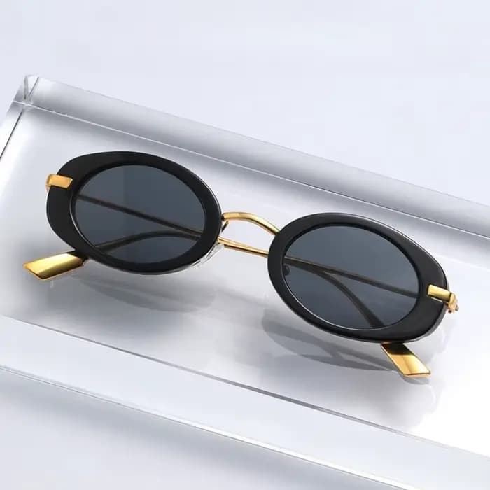 Lunettes de soleil ovales à petite monture pour femmes et hommes