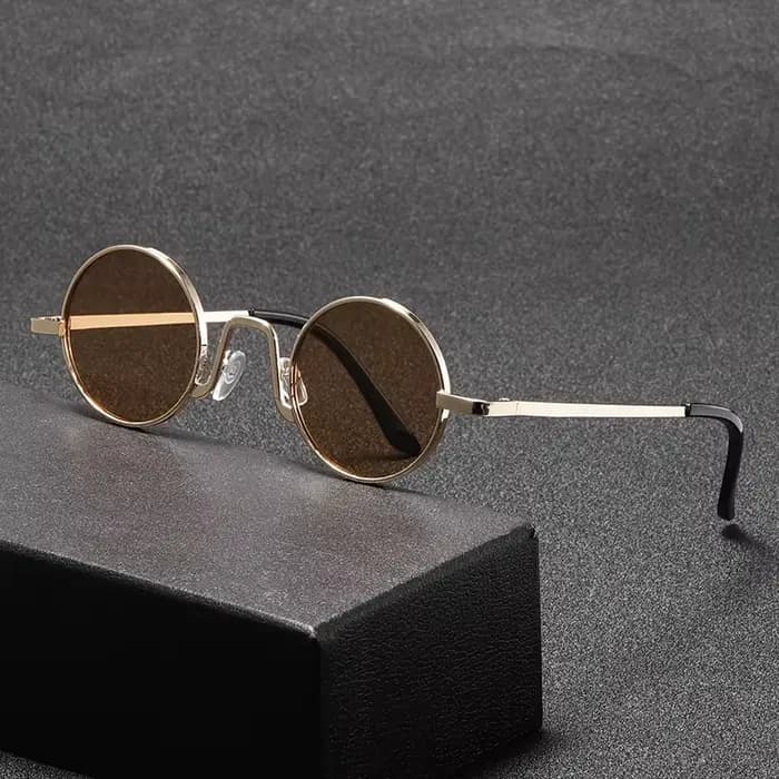Lunettes de soleil Hippie rondes rétro pour femmes et hommes